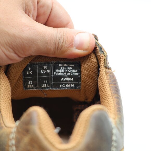 Doc Dr. Martens Keith Y2K Men's 10 Women's 11 Brown Leather Oxford Chunky Shoes - Picture 3 of 10